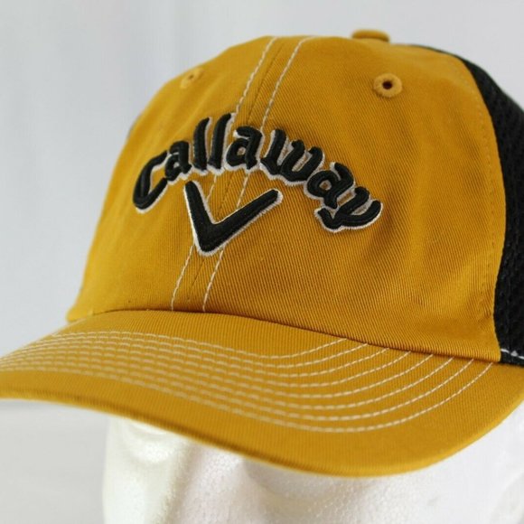 Callaway Golf Gold/Black Baseball Cap Adjustable - Picture 8 of 8
